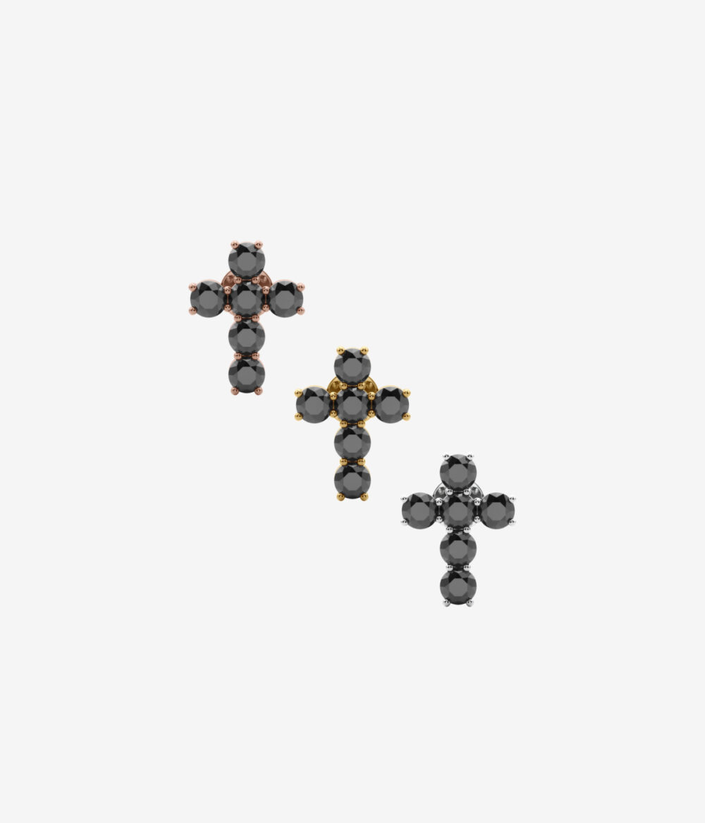 Pico Cross Earring (Rounded Edges) - Image 2