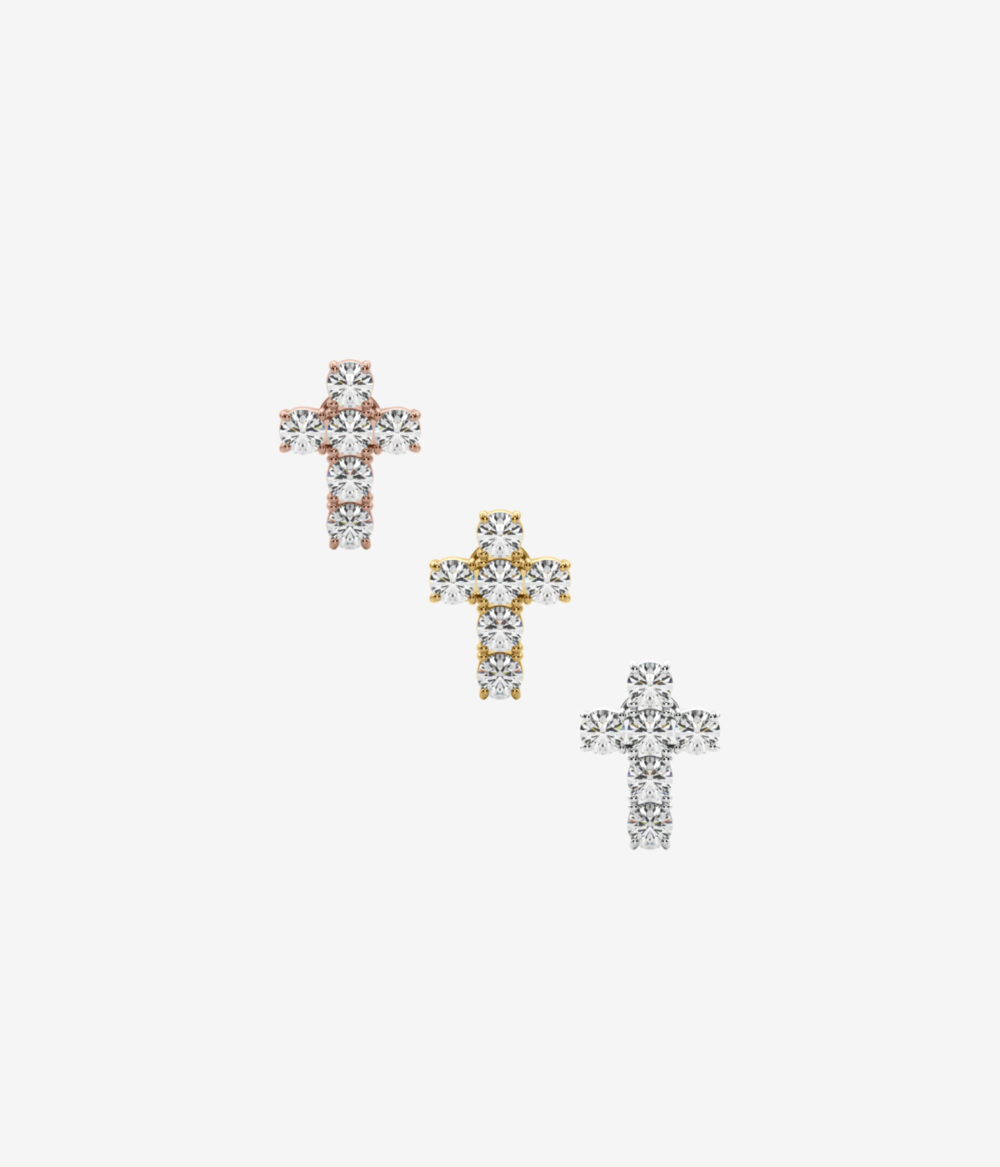 Pico Cross Earring (Squared Edges)